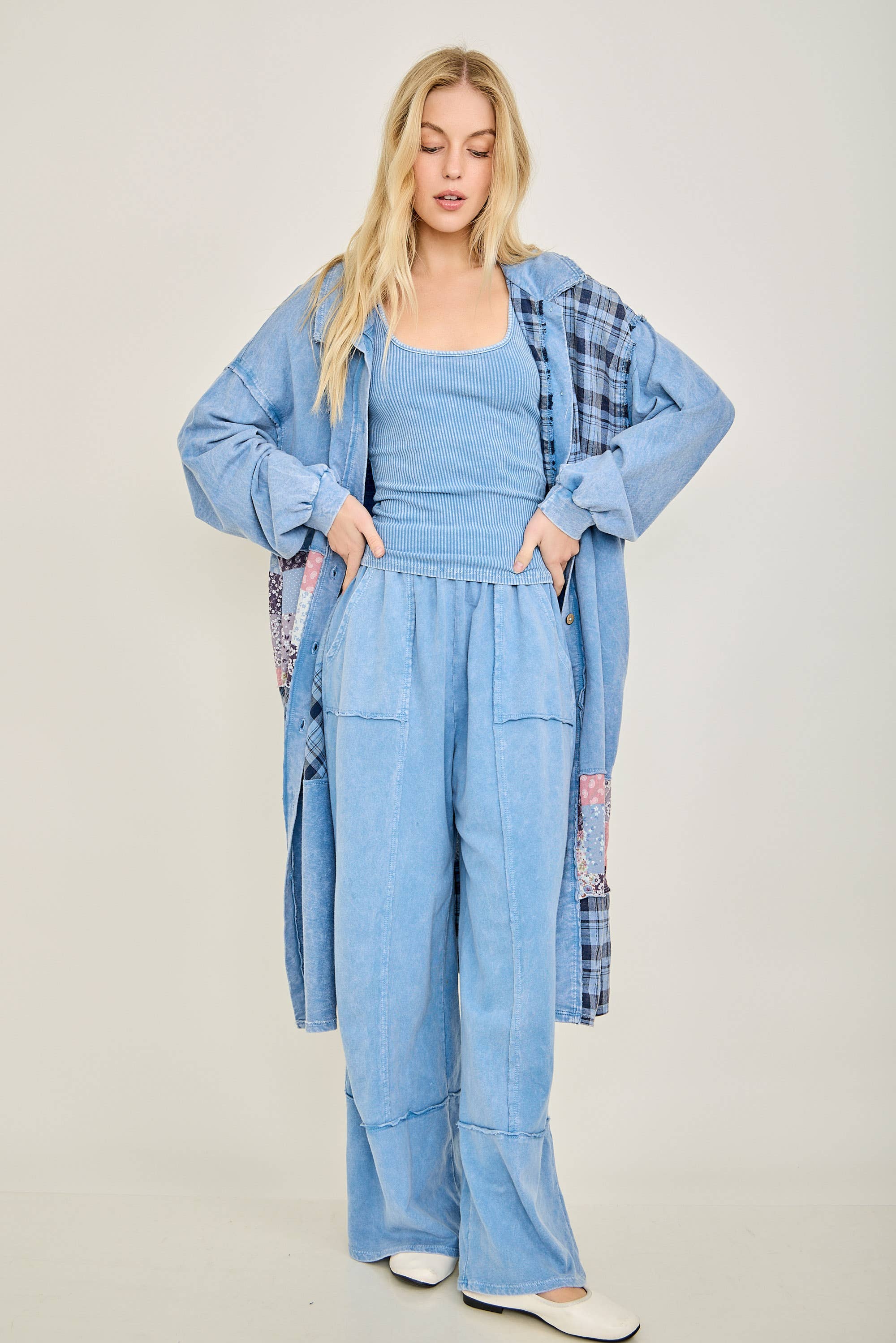 J.Her - Wholesale Pants - Women's - Mineral Washed Everyday Everywhere Terry pants HP68666