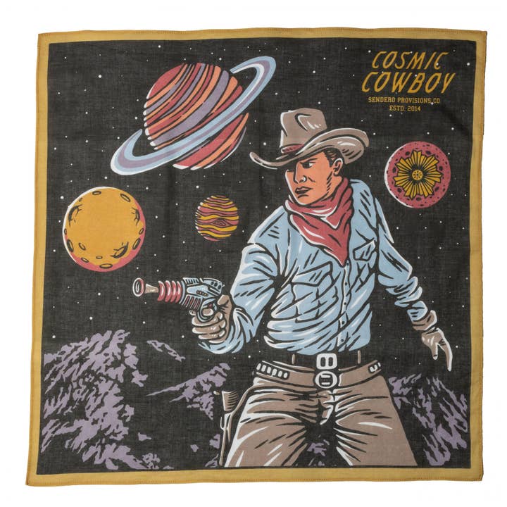 Sendero Provisions Company - Wholesale Bandana - Unisex - Cosmic Cowboy Bandana