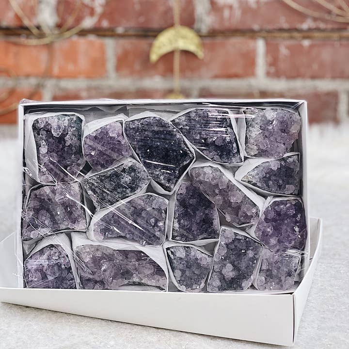 Druzy Brazilian Amethyst Flat for wholesale by Wild Alabaster