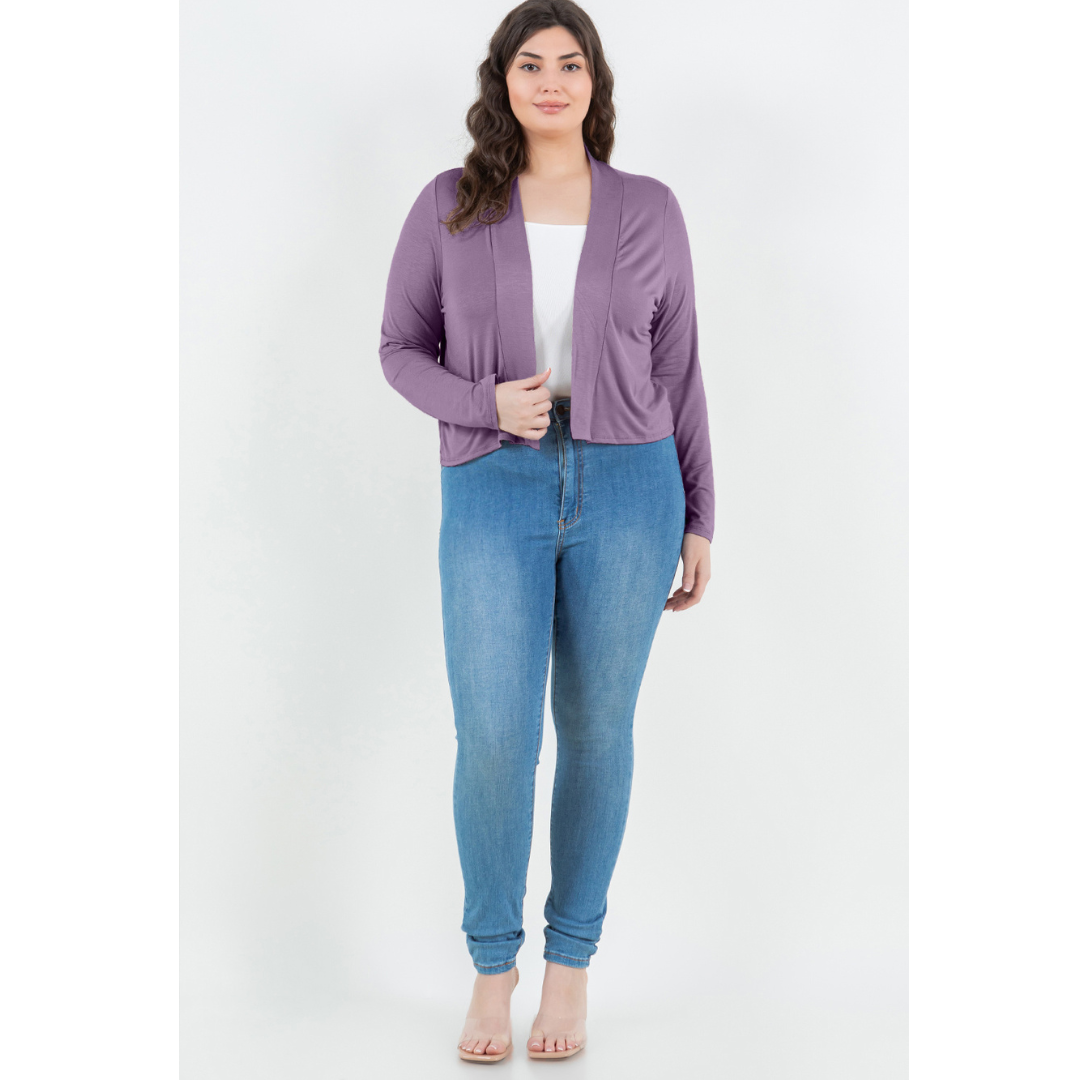 Azules Clothing – Großhandel Strickjacke – Damen – Langärmelige Strickjacke in Übergröße mit kurzem Schnitt1