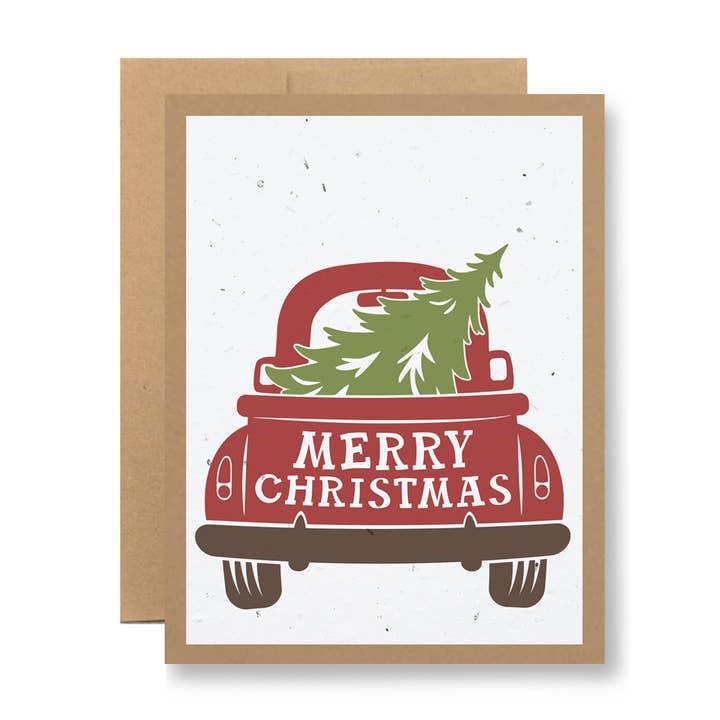 Seedy Cards - Wholesale Christmas Card - Plantable Seed Paper Greeting Card - {Christmas tailgate}