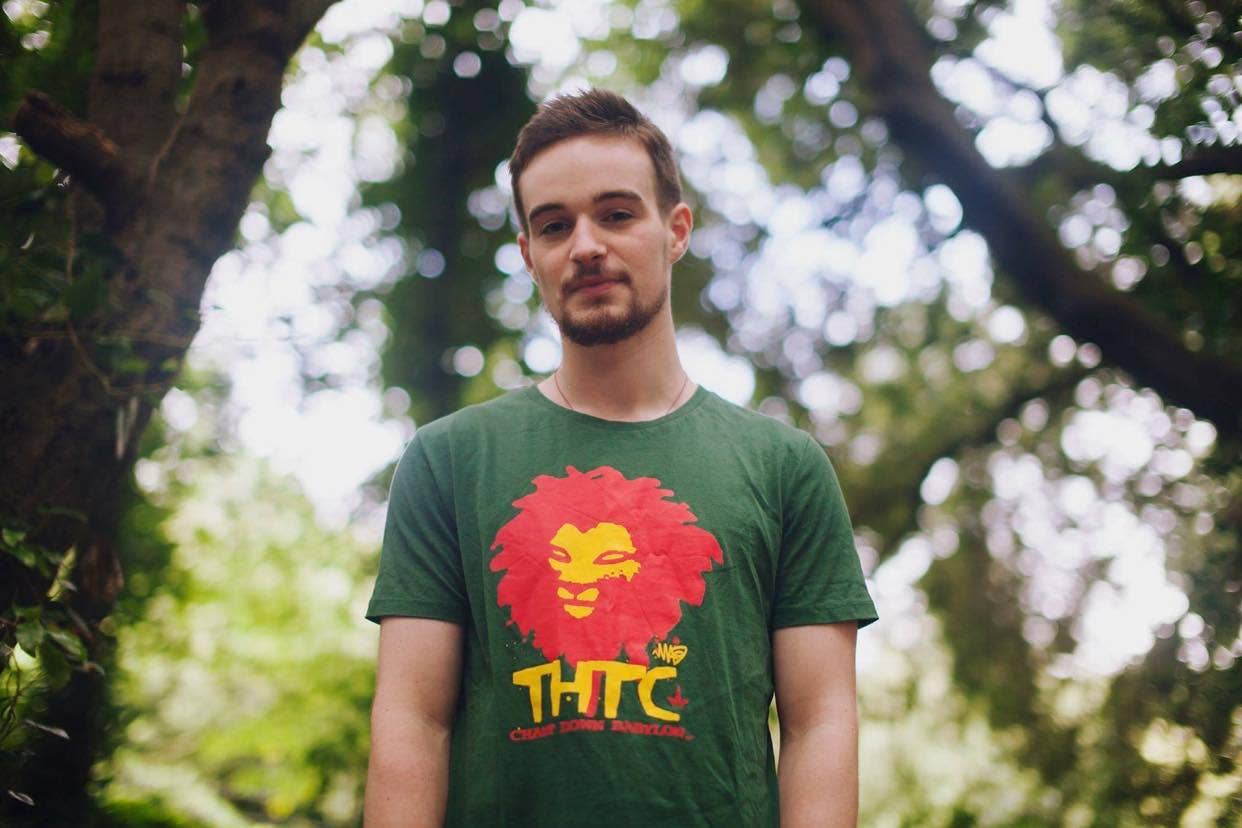 Chant Down Babylon Hemp T-Shirt - Bottle Green for wholesale on Faire4