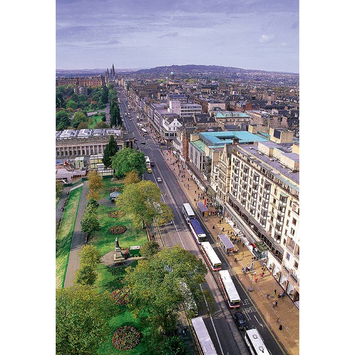 Tarjeta postal mediana Princes Street para venta al por mayor de Island Blue Publishing