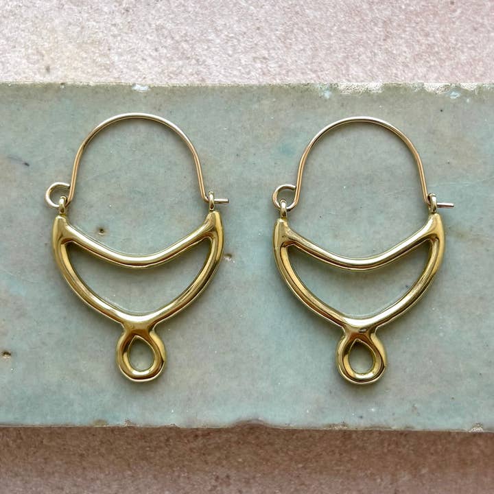 Crescent Hoop Earrings for wholesale by Goldeluxe Jewelry
