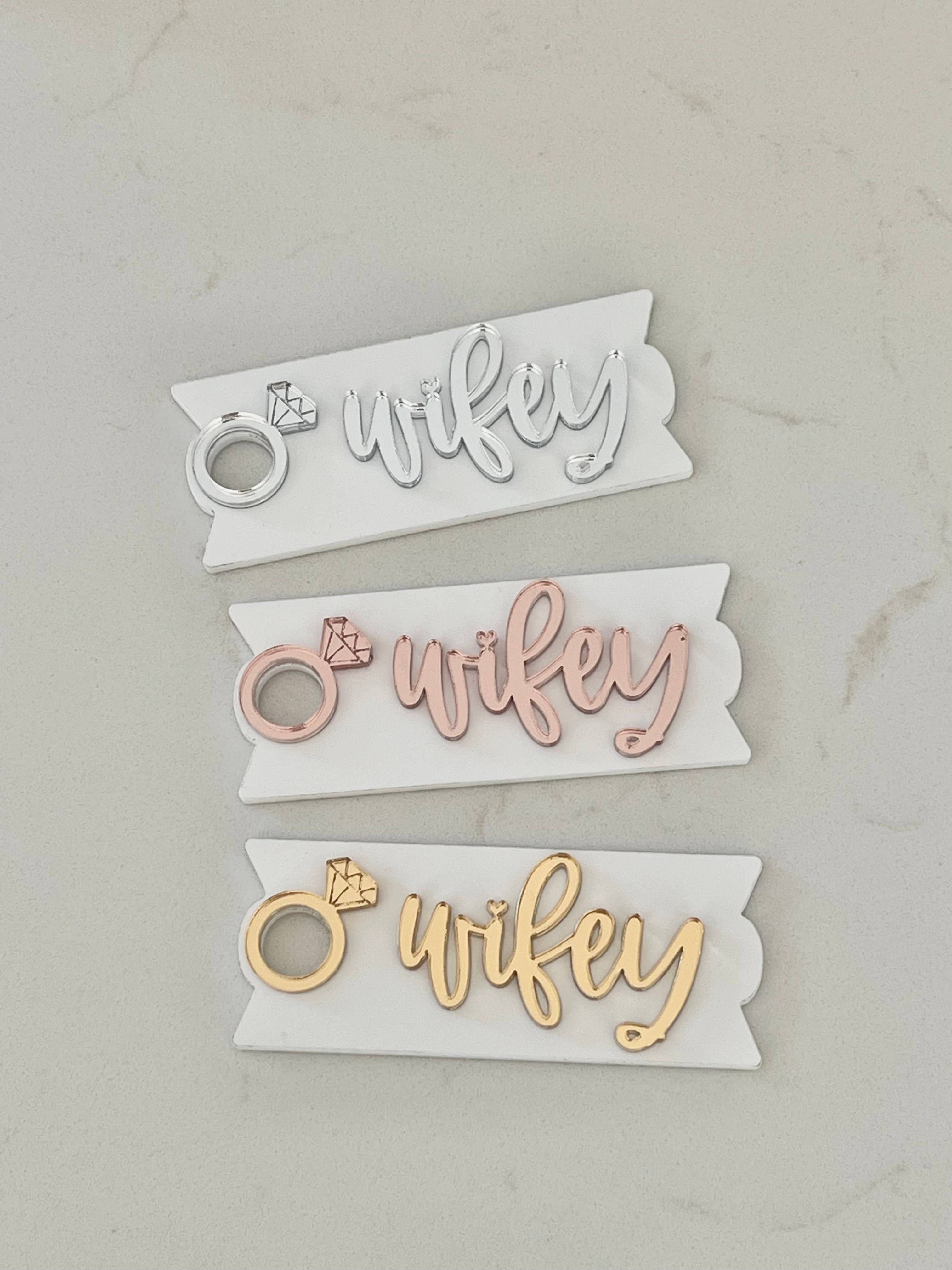 Palmy Pineapple - Wholesale Drink Topper - Stanley Cup Wifey Topper for Brides and Engaged Quencher 2.05