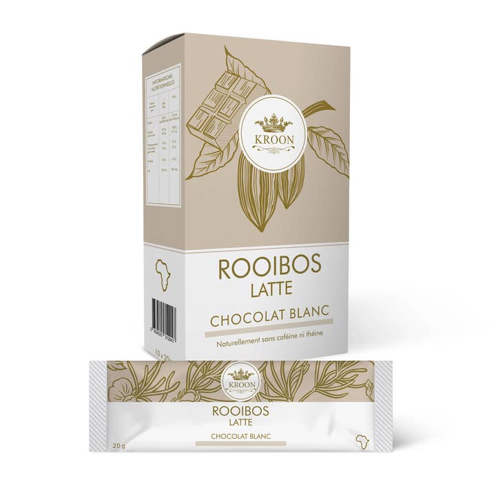 Confezione da 10 Rooibos istantanei al cioccolato bianco per la vendita all'ingrosso da parte di Kroon