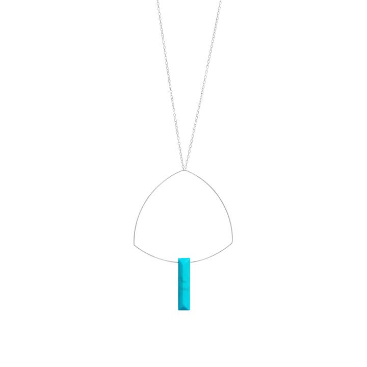 Colar Triângulo Grande com Pedras por atacado de Melissa McArthur - Jewellery Made in London