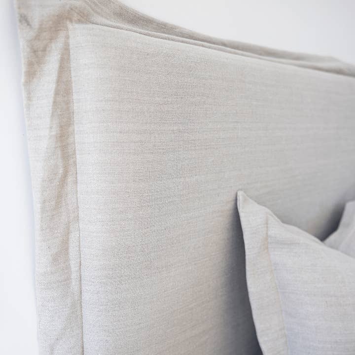 BHD HOME - Wholesale Bedding Pillow - Flax Linen Flange Natural Bedhead4
