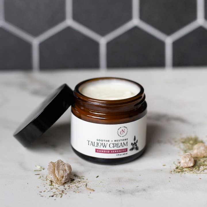 Candid Naturals - Wholesale Body Cream/Lotion - Candid Serenity Tallow Cream | Soothe + Restore