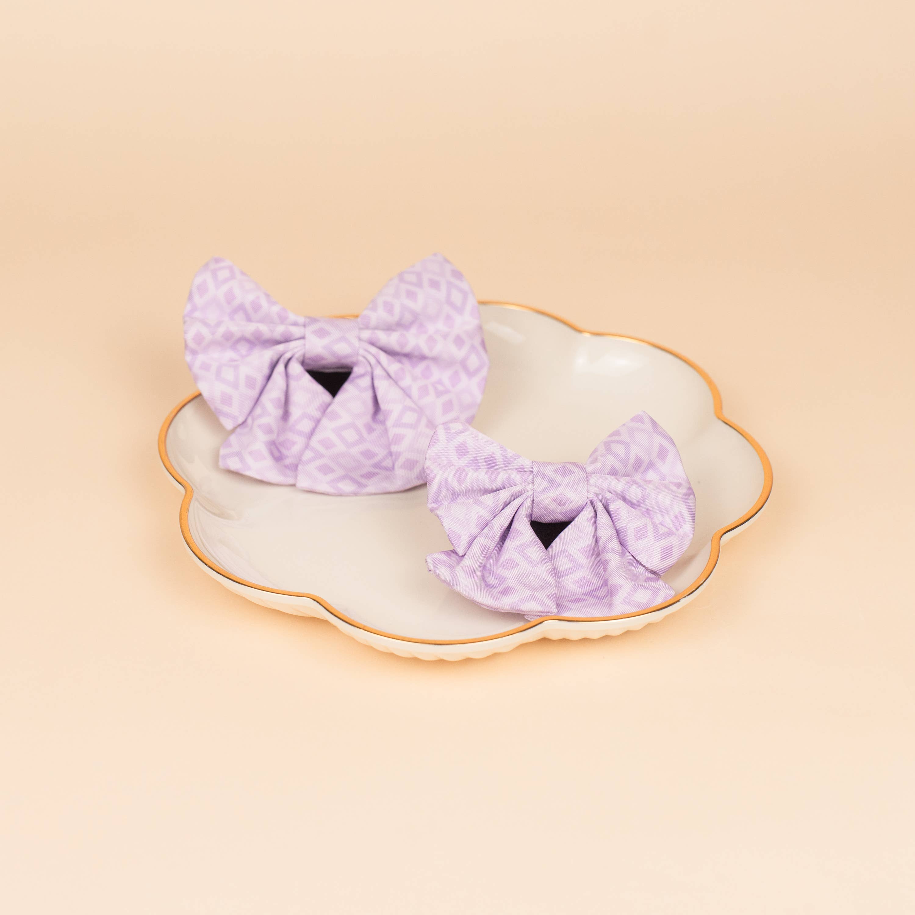 Pawsbury Lane - Wholesale Pet collar bow – Cat/dog - Pet Sailor Bow - Lilac Diamonds