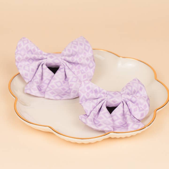 Pet Sailor Bow - Lilac Diamonds and other Purchase Wholesale diamond cat collar. Free Returns & Net 60 Terms on Faire trending on Faire.