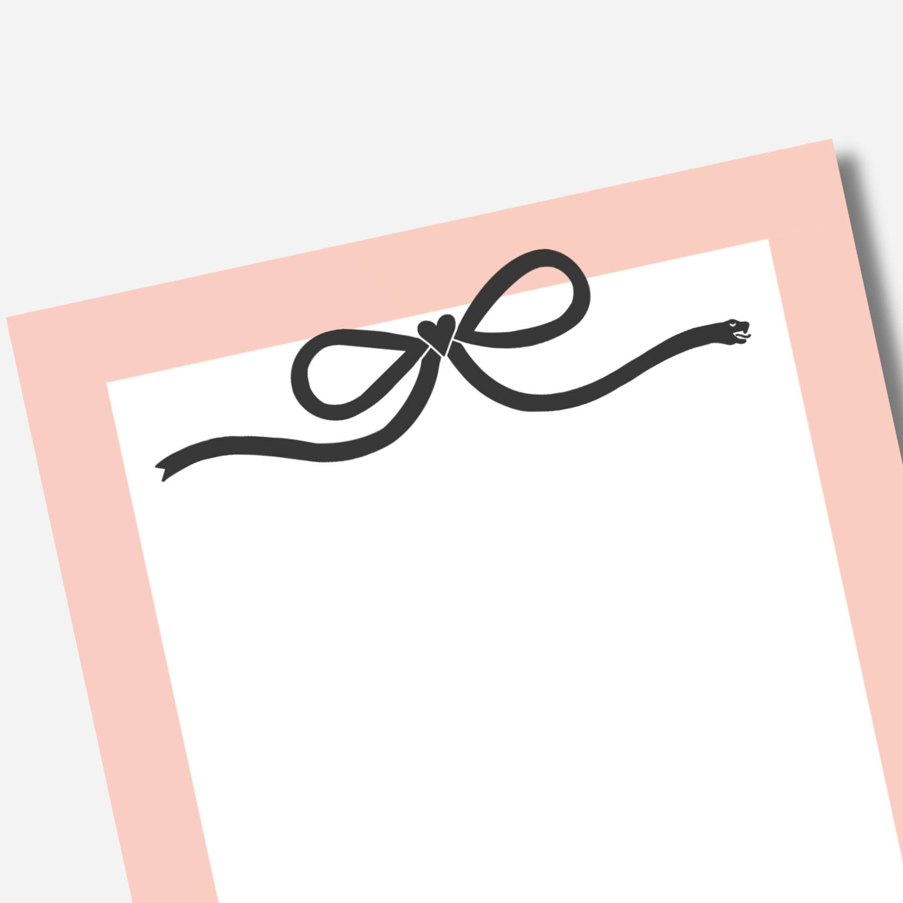 Just Follow Your Art - Wholesale Notepad - Look What You Made Me Do Notepad | Reputation Bow Snake 1