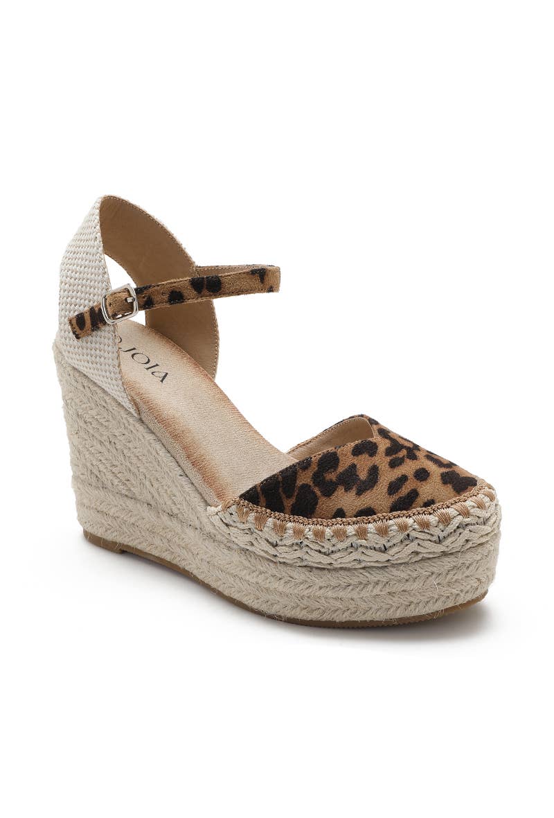 Joia Paris - Vente Chaussures compensées – femme - Sandale compensée à plateforme et couture tendance JN-7910