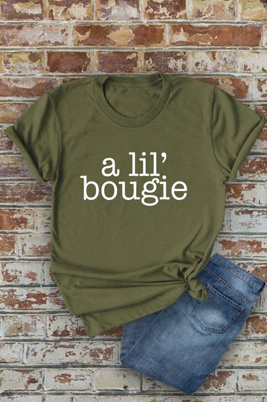 Top Avenue - Wholesale T-shirt met print - Dames - A Lil' Bougie, uniseks T-shirt met ronde hals8
