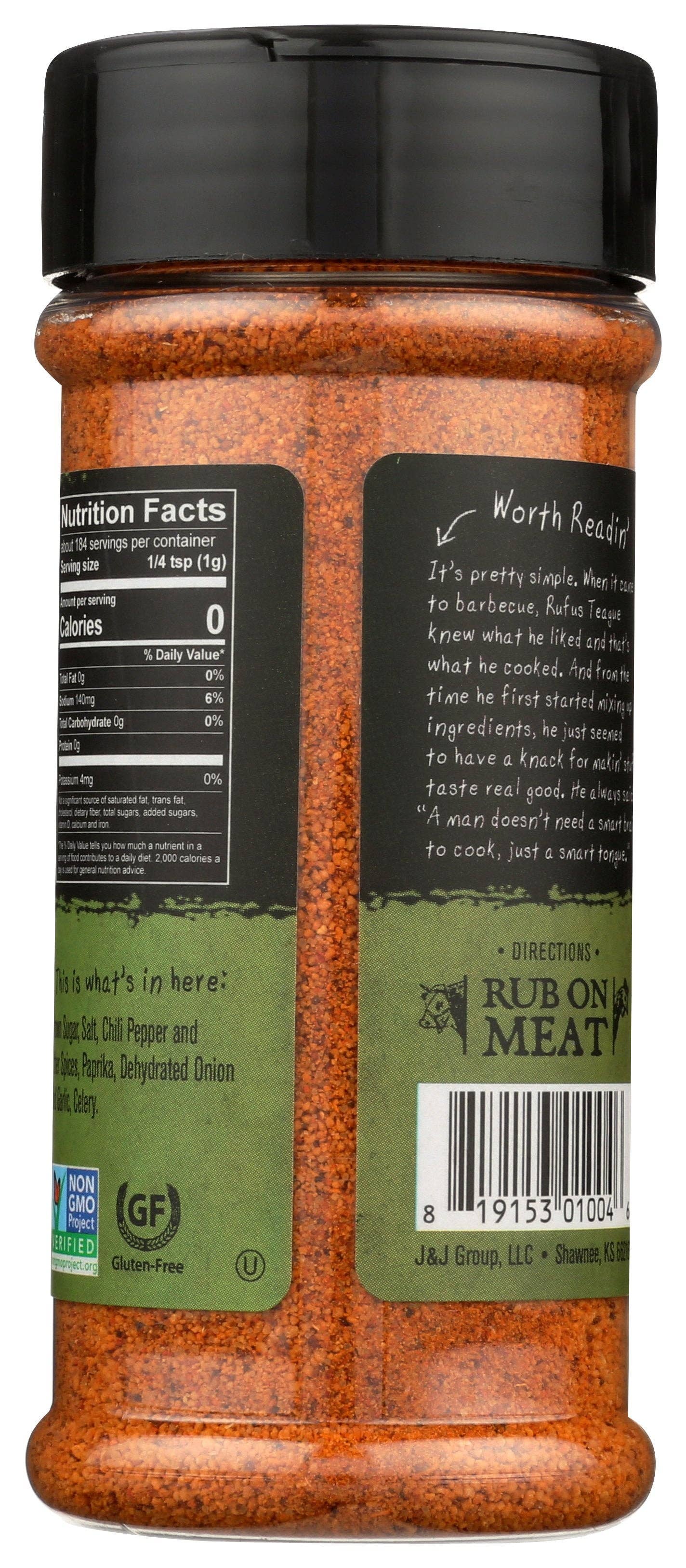 Everyday Supply Co - Wholesale Rub - RUFUS TEAGUE RUB ORIGINAL MEAT - Case of 61