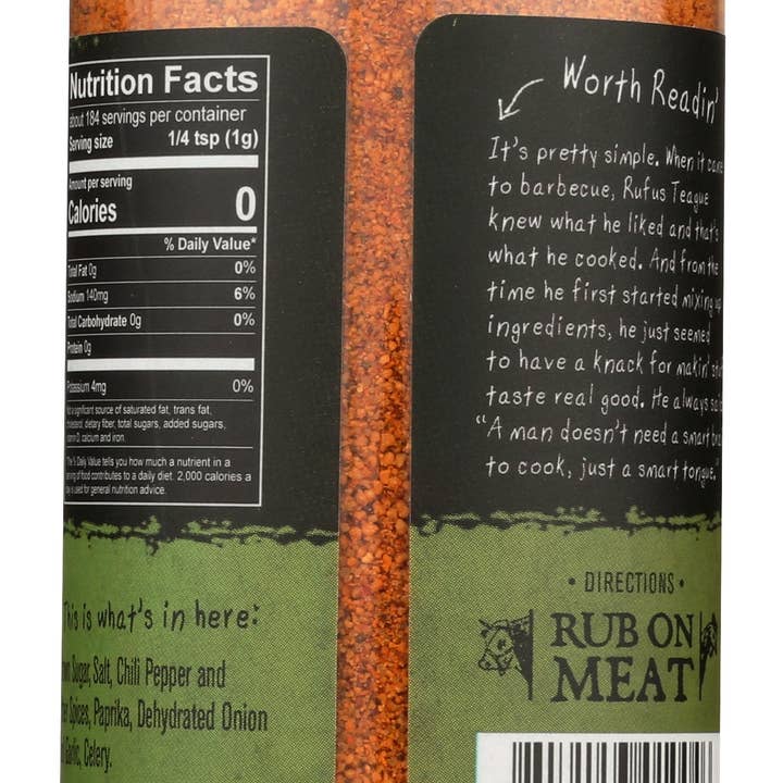 Everyday Supply Co - Wholesale Rub - RUFUS TEAGUE RUB ORIGINAL MEAT - Case of 61