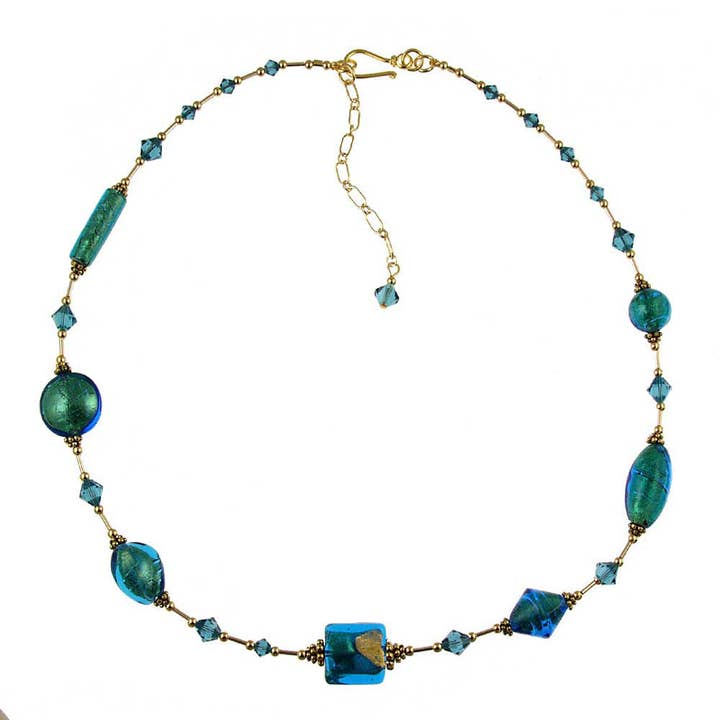 SN-285 Necklace Teal We Meet Again for wholesale by Andrea Menghetti