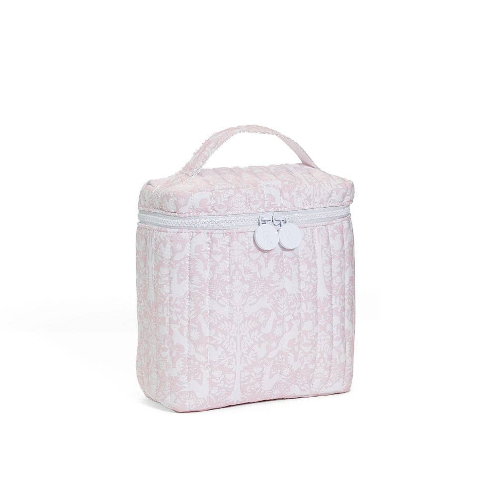 TRVL Design - Wholesale Lunch Bag/Box - Kids - QUILTED GO GO LUNCH INSULATED BAG - WOODLAND PINK1