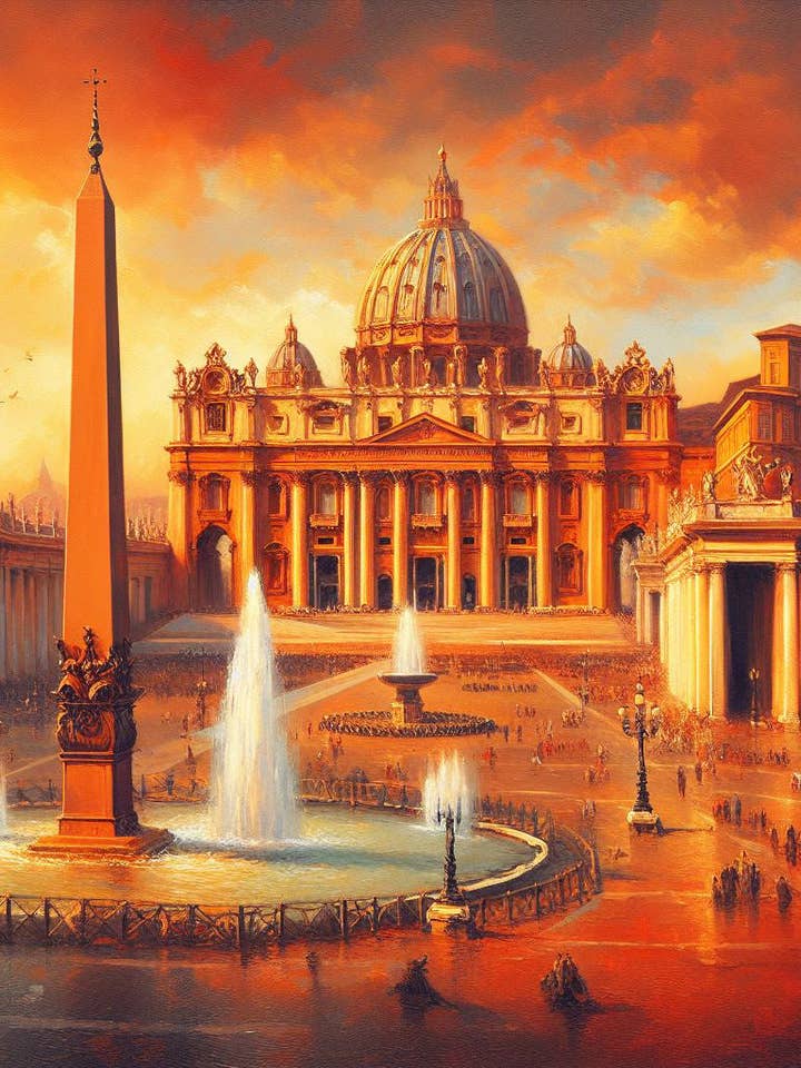 Vatikanstaten Olie Maleri for engroshandel hos Keep Calm Collection