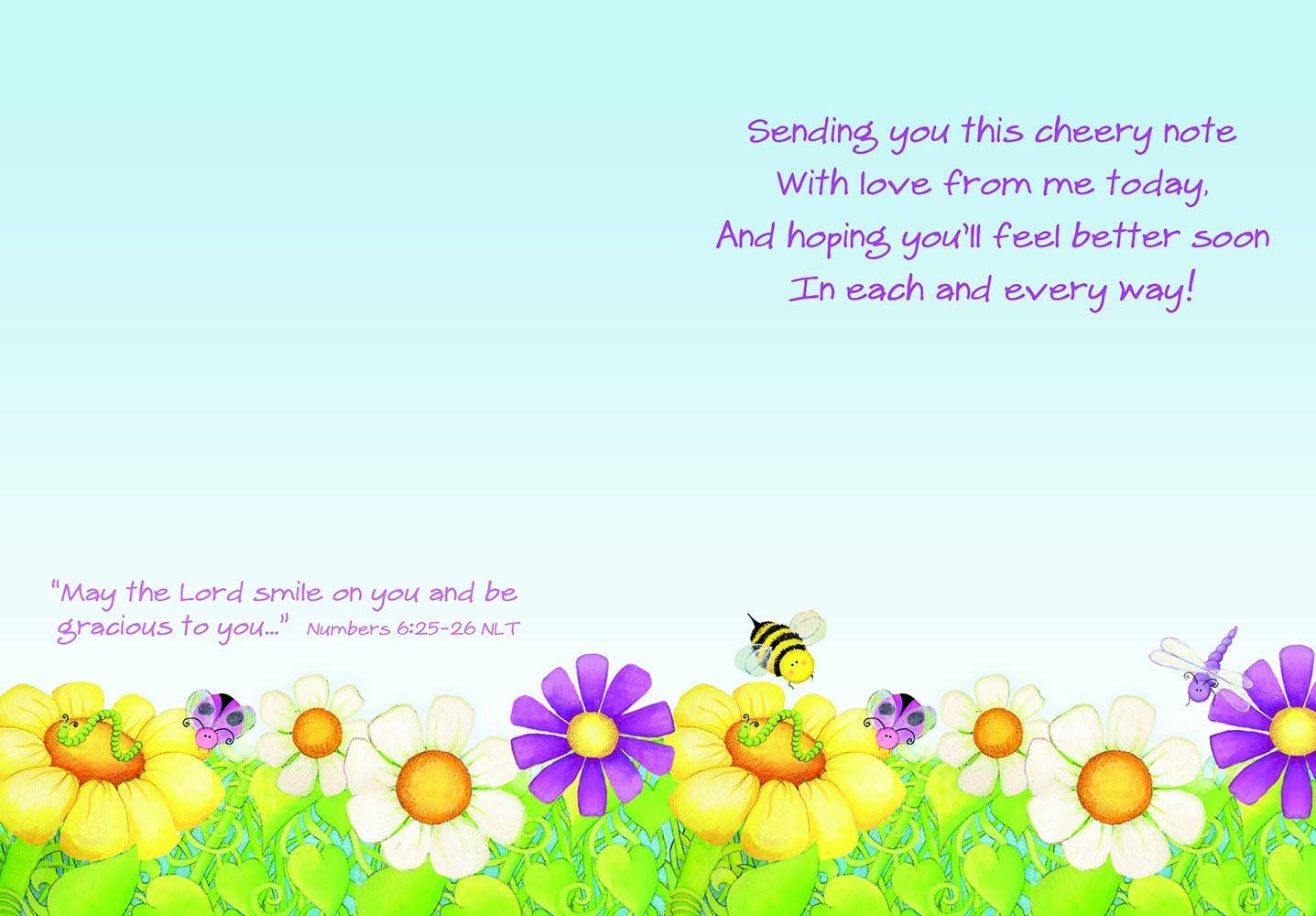 Legacy - Wholesale Get Well Card - Caterpillar and Bee - Faith Get Well Card1