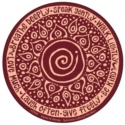 Small Sticker - Breathe Deeply for wholesale by Syracuse Cultural Workers