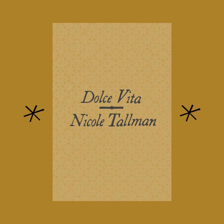 Dolce Vita/Lascia che ci sia un po' di luce, di Nicole Tallman per la vendita all'ingrosso da parte di Bottlecap Press