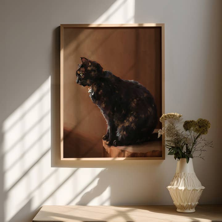 The Ugly Cat Studio - Vente Affiche d'art - Impression d'art de chat écaille de tortue22