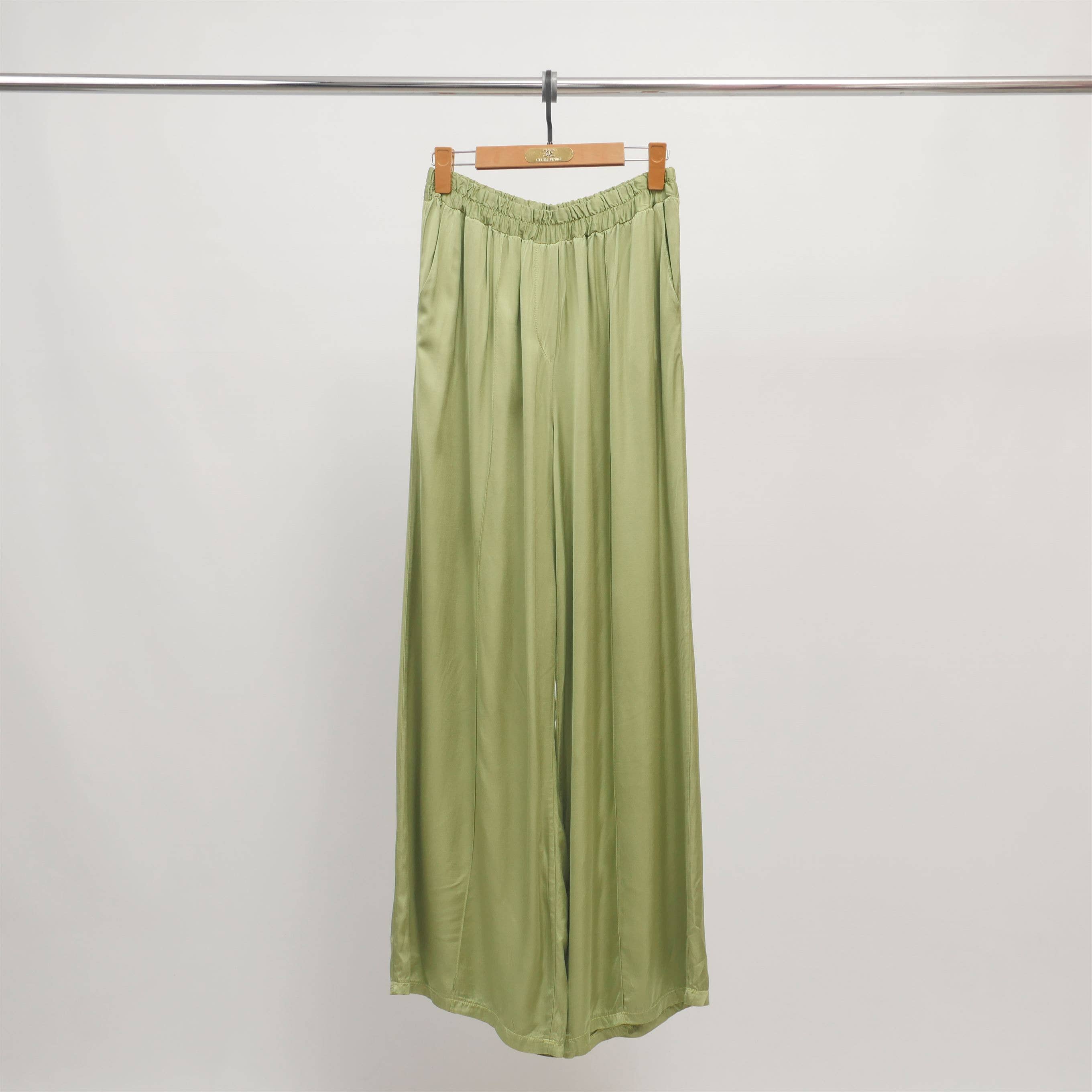 Cecile Wang - Wholesale Pants - Women's - Wide pants in satin viscose KD6706VS8