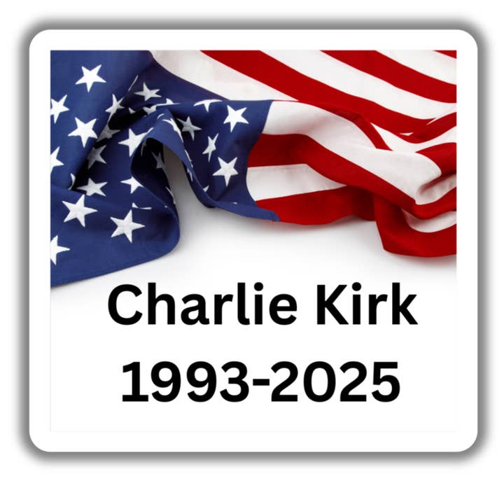 Charlie Kirk 1993-2025 pour la vente par Stick to it creations