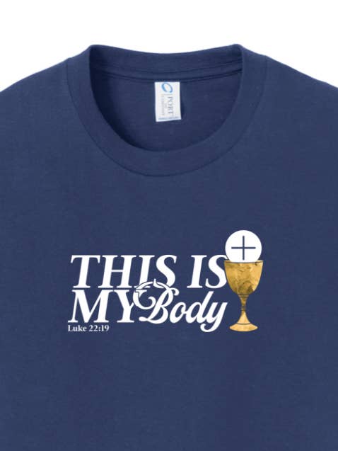 Ceci est Mon Corps Calice - Luc 22:19 T-shirt Jeunesse pour la vente par Sock Religious
