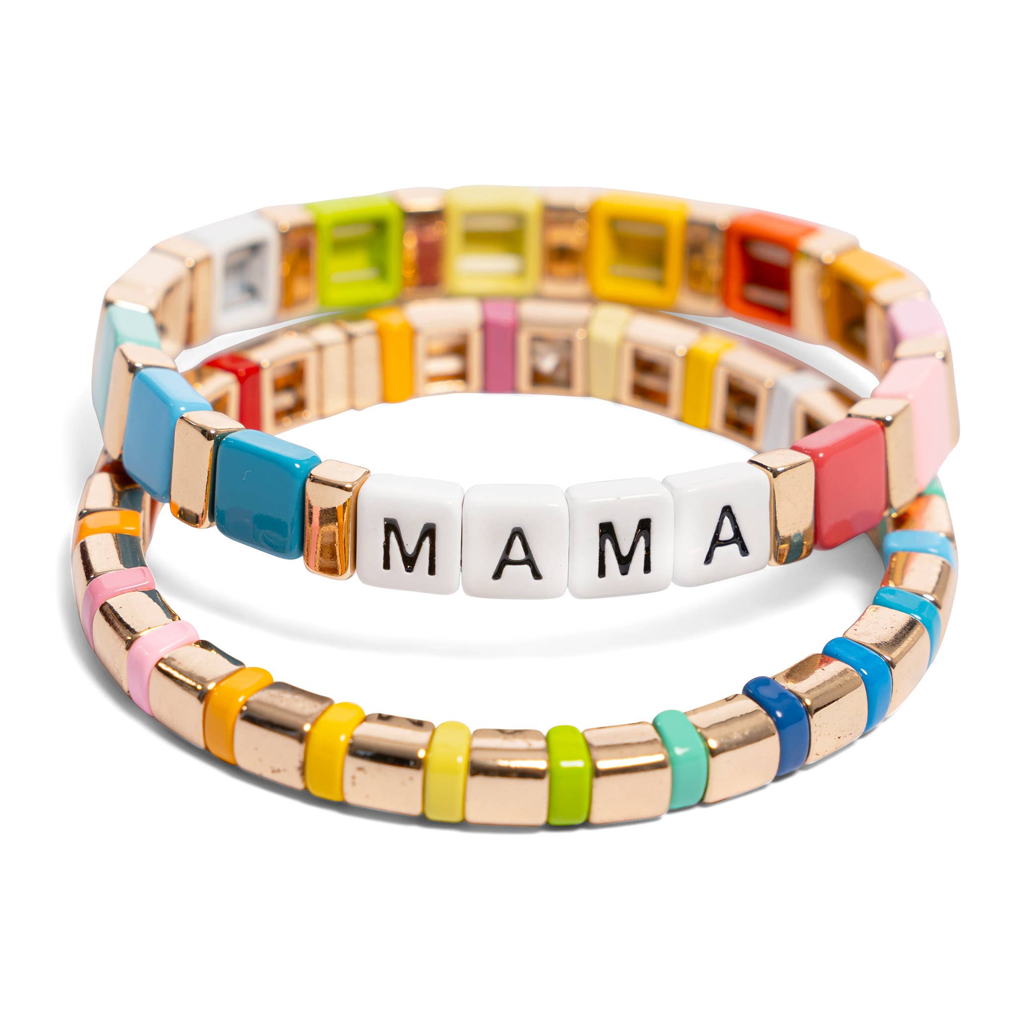 Malibu Sugar – wholesale Beaded bracelet – Pastel Rainbow Tile Bracelet1