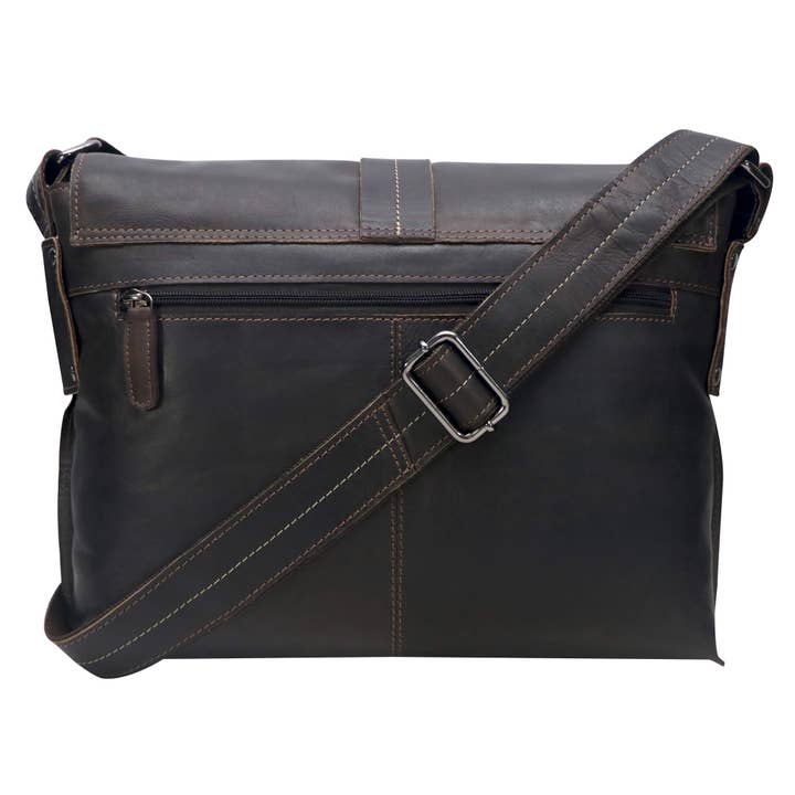 Greenwood - Wholesale Messenger Bag - Unisex - Chris leather bag men's shoulder bag wide strap women6