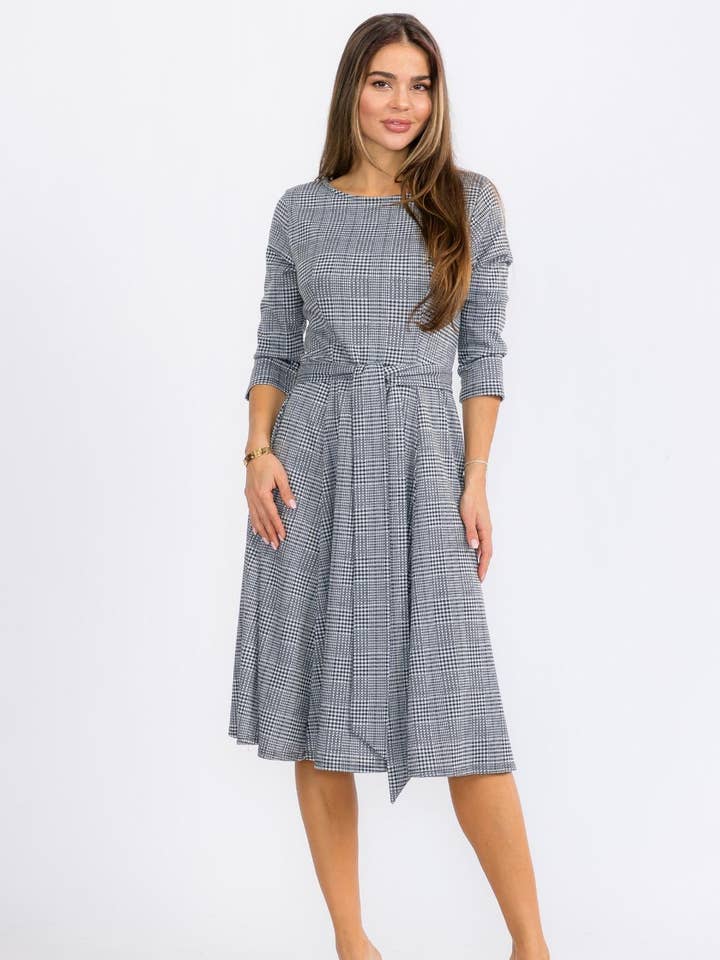 HH726C-R-P MIDI DRESS for wholesale by H&H Fashion Inc.
