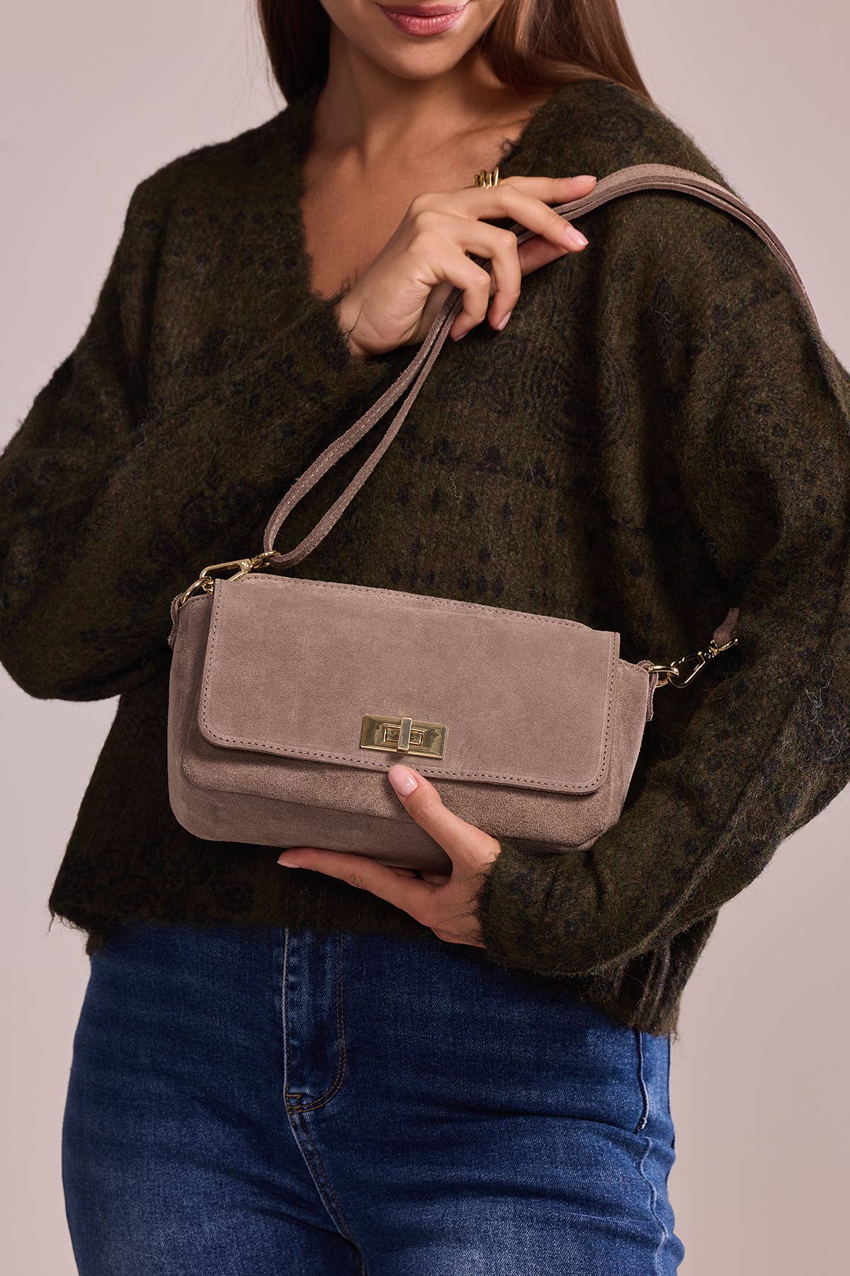 Cherry Paris - Venta al por mayor Maletín - Mujer - Bolso bandolera ILIANE en ante - 41886