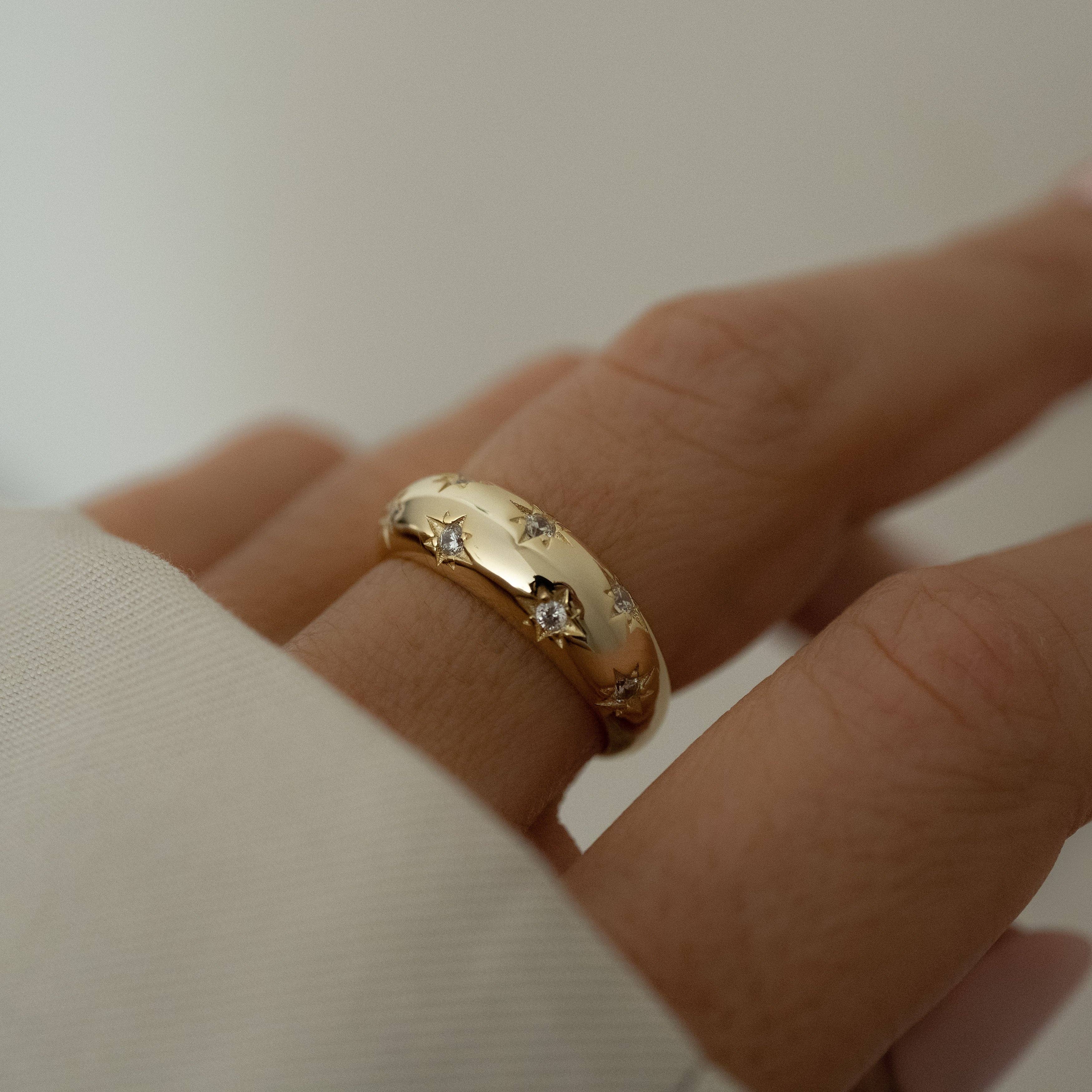 Sami Jewels – Engroshandel Ring med sten – Star Dome ring0