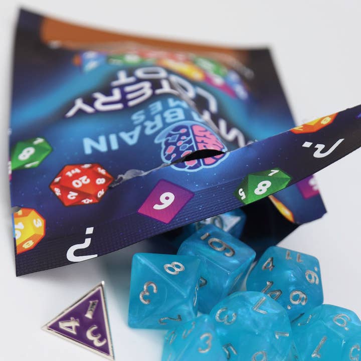 Foam Brain Games - Wholesale Dice - Mystery Loot: Plastic RPG Dice Set & Bonus Metal Die7