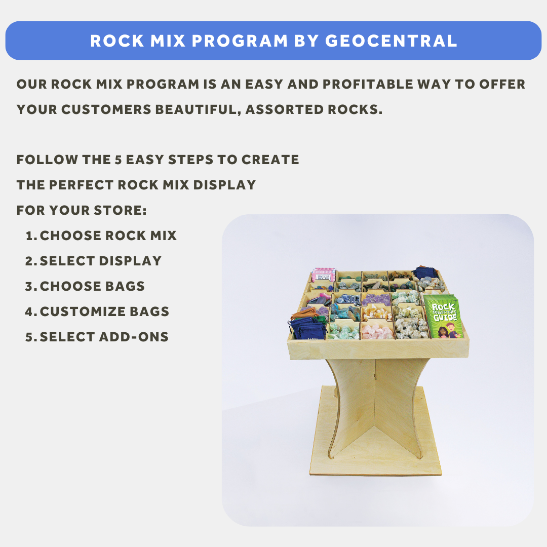 GeoCentral - Wholesale Retailer Display - Accessories - Fill-A-Pouch 25 Bin Rock Standing Display *Display Only*2