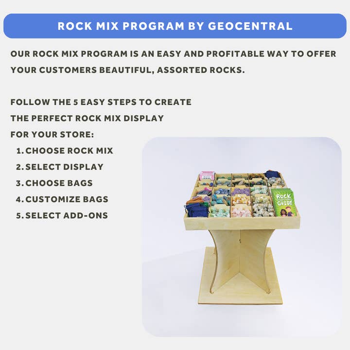 GeoCentral - Wholesale Retailer Display - Accessories - Fill-A-Pouch 25 Bin Rock Standing Display *Display Only*2