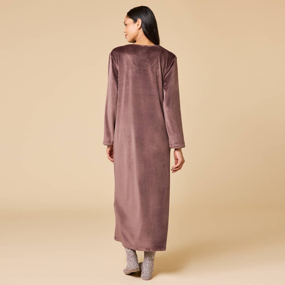 Softies - Vendita all'ingrosso Vestaglia - Donna - Vestaglia da donna Serenity con zip e scollo a cuore20