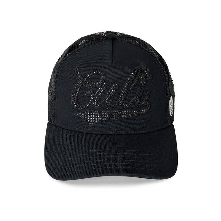 Cult's Crystal Paisley Shimuchan Logo Mesh Back Trucker Hat for wholesale by Cult of Individuality