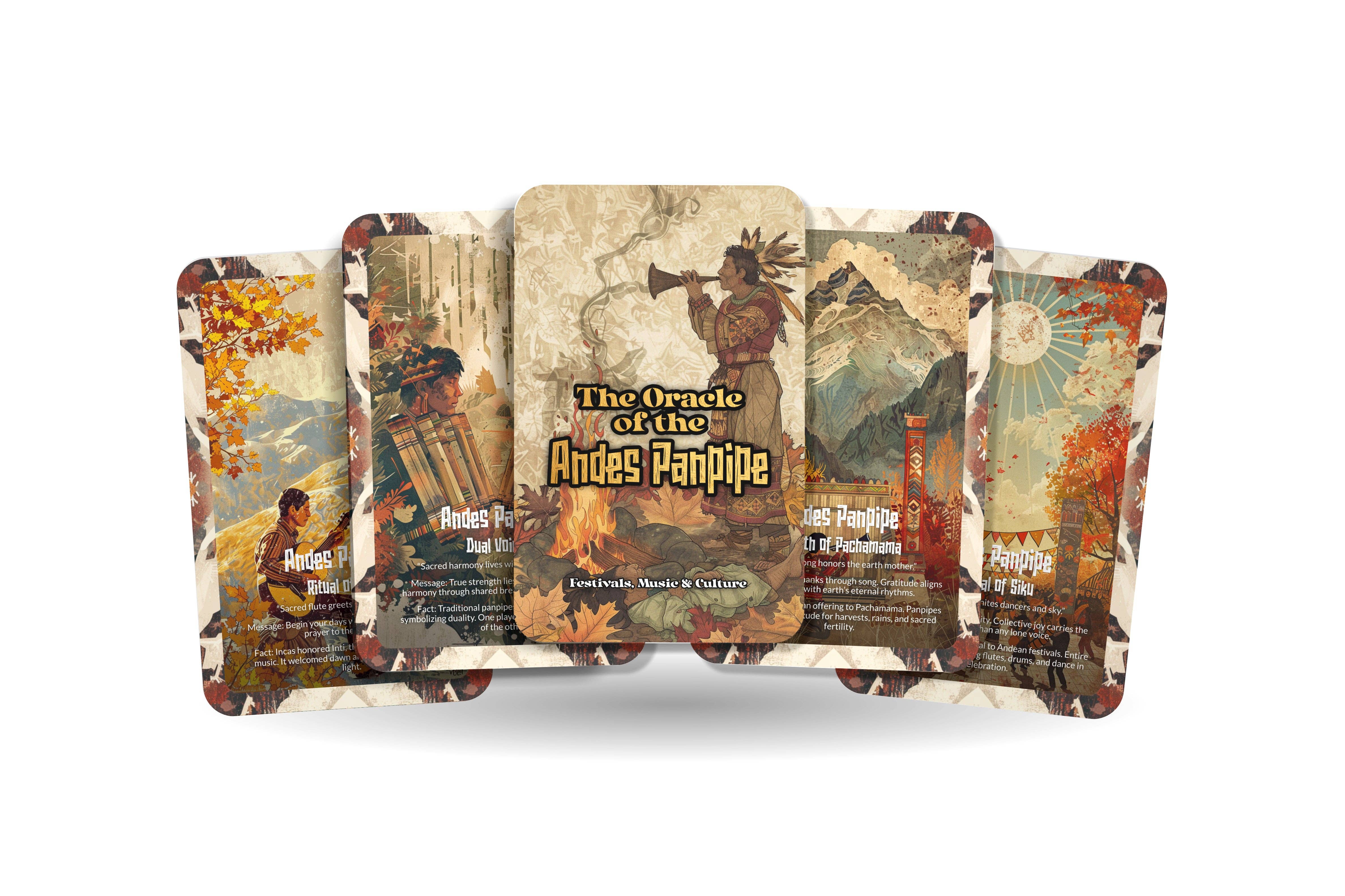 Ibiza Tarot USA – Großhandel Tarot-Karten – Orakel der Anden Panflöten-Bergmelodie-Deck – 22 Karten0