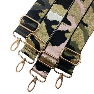 Camouflage Print Purse Strap, Guitar Strap For Handbag