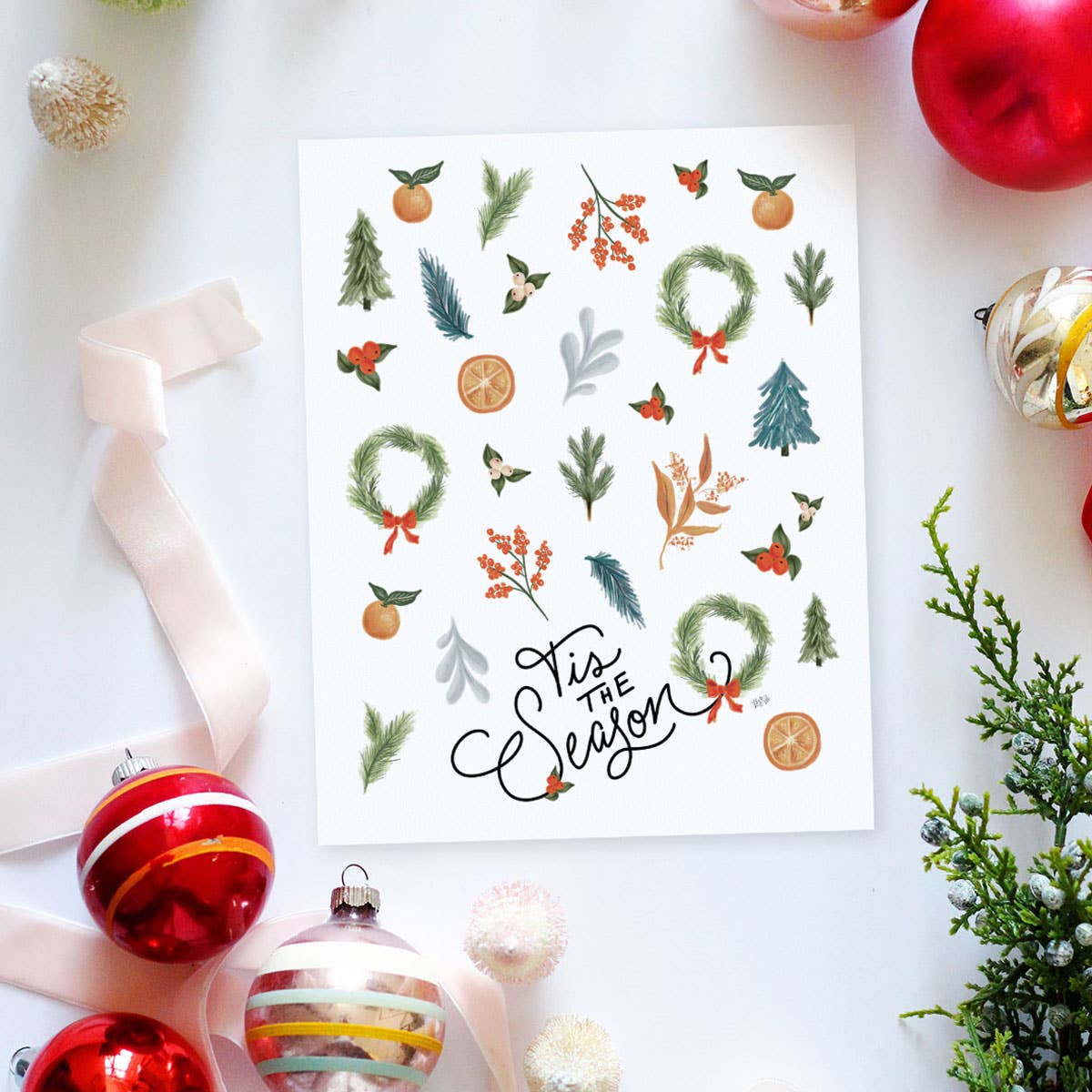 Lily & Val - Wholesale Art Print - Tis The Season - Print1