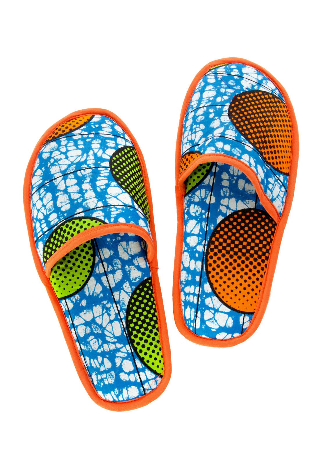 African Modern - Wholesale Slippers - Unisex - Large Assorted Ankara Cloth House Slippers from Ghana2