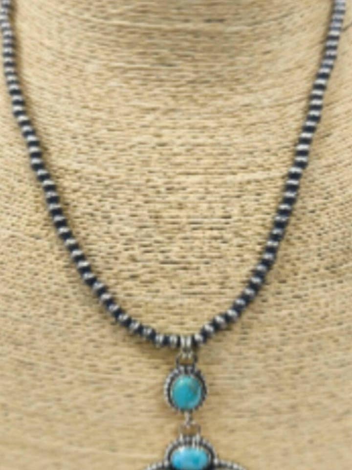Sacred Sky Drop Dester Pearl Sterling Silver Necklace for wholesale by Krush Kandy