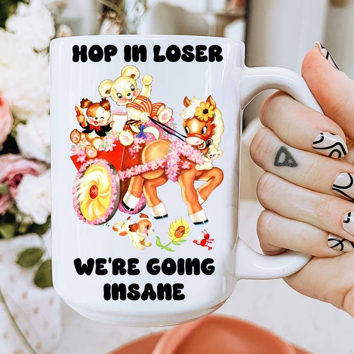 Tazza da caffè We're Going Insane per la vendita all'ingrosso da parte di Ace the Pitmatian Co