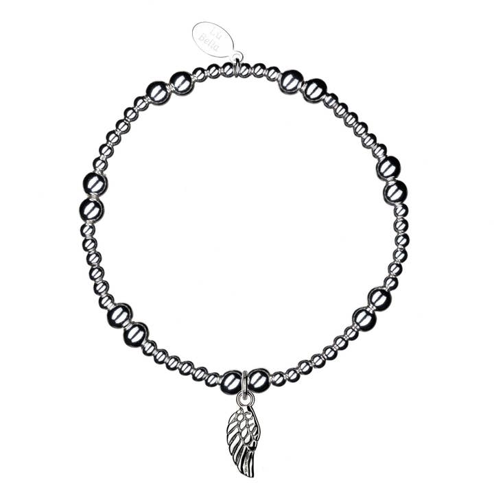 Angel Wing Stacking Bracelet for wholesale by Lu Bella