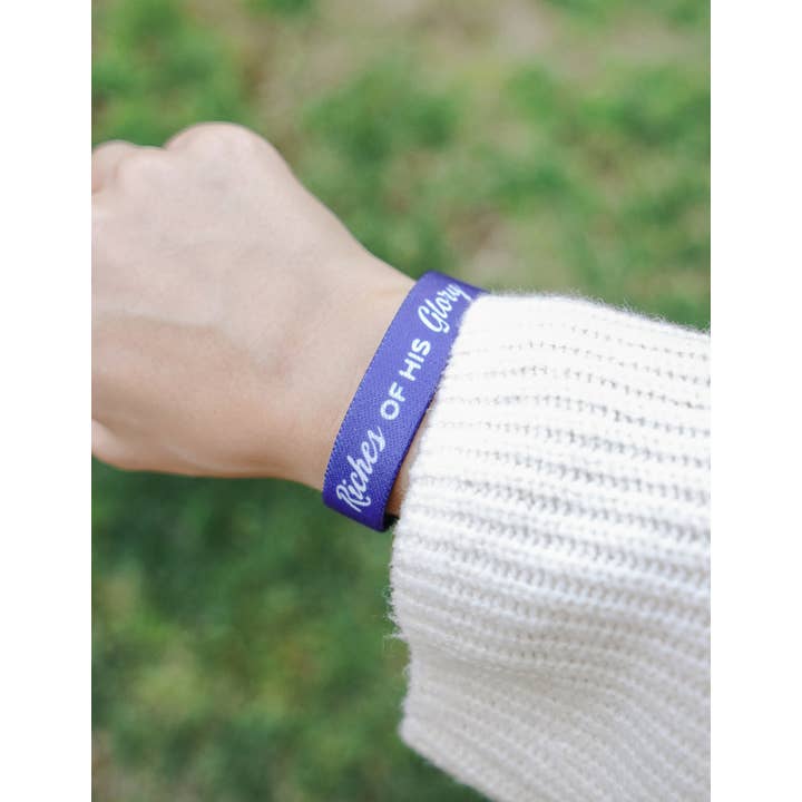 Elevated Faith - Wholesale Wristband - Riches of His Glory Reversible Wristband