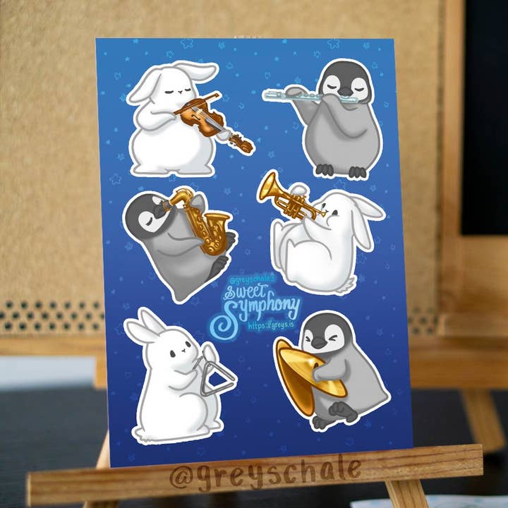Planche d'autocollants « Sweet Symphony » pour la vente par Greyschale