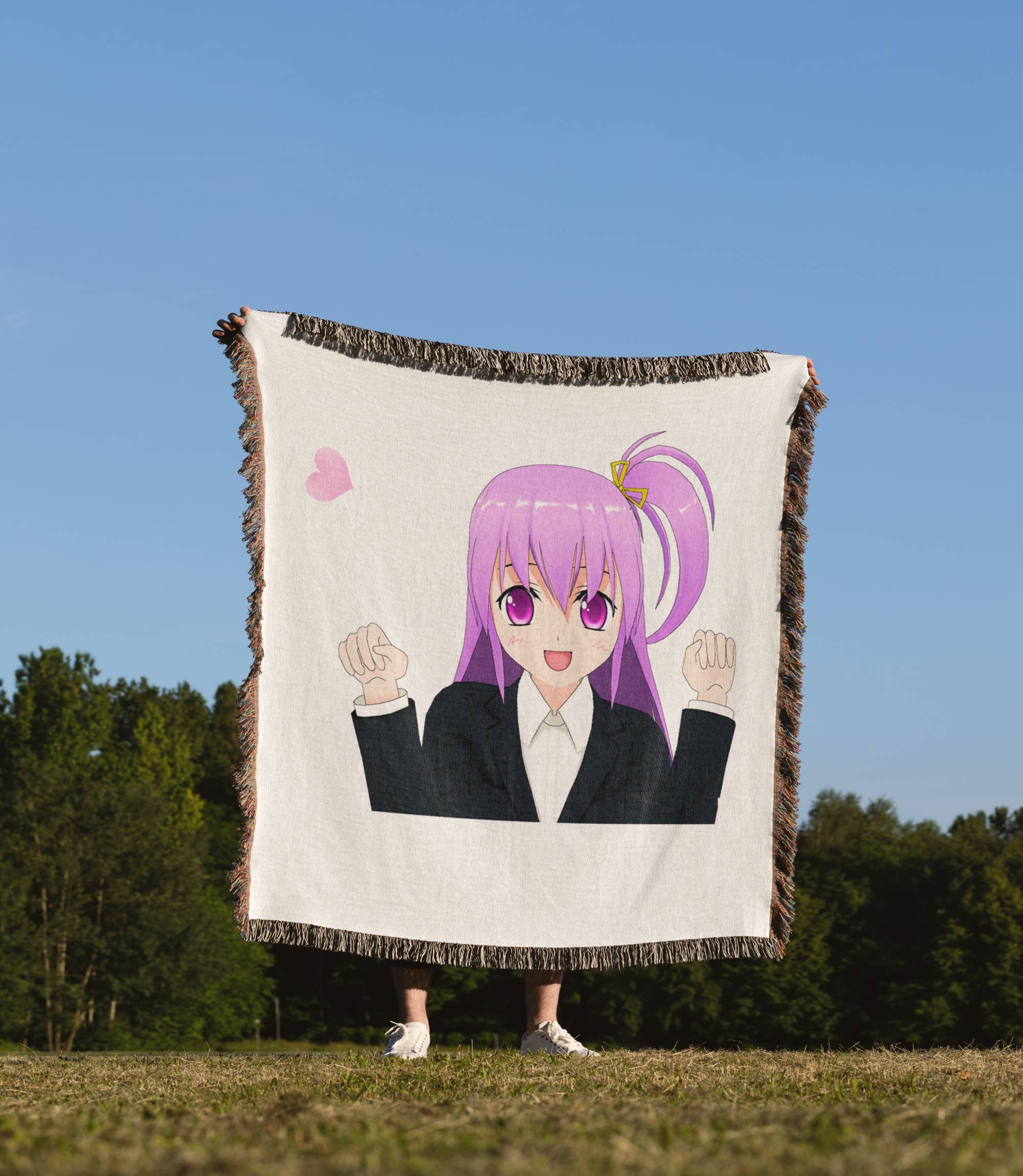 3dRose - Wholesale Throw Blanket - 3dRose, Anime Manga Woman Girl Cartoon Comic Character Japanese, Blanket1